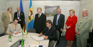 Pasirašomas Kijevo srities ir Vilniaus apskrities bendradarbiavimo memorandumas 